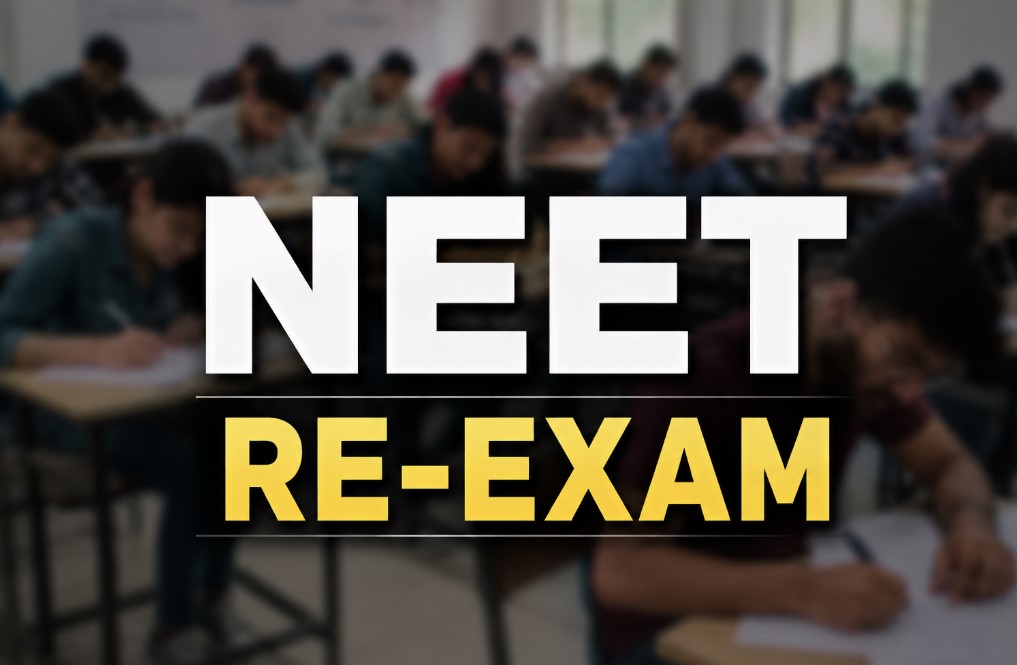 NEET-UG 2026 री-एग्जाम की तारीख घोषित, 21 जून को होगी परीक्षा NEET-UG 2026 री-एग्जाम की तारीख घोषित, 21 जून को होगी परीक्षा